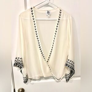 Beautiful Sheer Ivy Jane Crossover Top